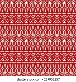 Seamless Fair Isle Knitted Pattern