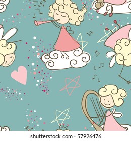 seamless fairy pattern