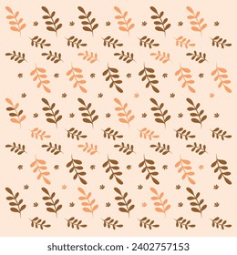 Seamless Fall Autumn Leaves Background leaf texture, pattern, leaf pattern background with veins and cells. 