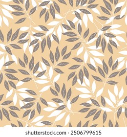 Seamless Fall Autumn Leaves Background