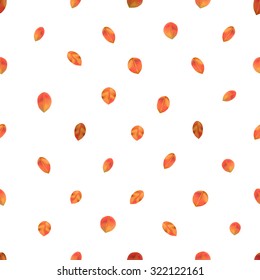 A seamless falling leaf pattern. Autumn illustration
