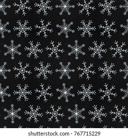 Seamless falling snow pattern