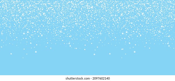 Seamless falling snow or snowflakes. Vector illustration