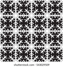 Seamless Falling Snowflakes pattern Background for Christmas and New year. Vector Illustration. Winter Weather. Celebration. Abstract