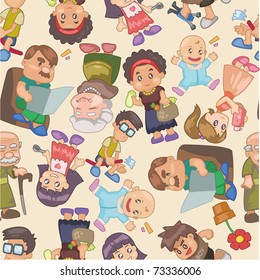 seamless family pattern