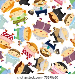 seamless family pattern