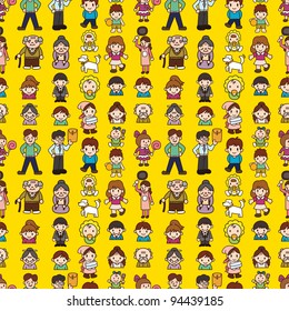 seamless family pattern