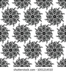 Seamless fancy floral pattern