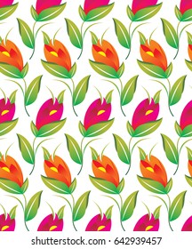 Seamless fancy floral pattern