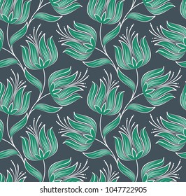 Seamless fancy floral pattrn