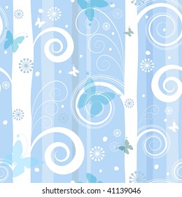 Seamless fantastic christmas pattern (vector)