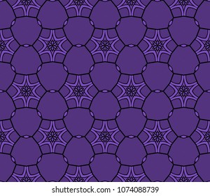 Seamless fantastic decorative geometric modern pattern. vector color illustration