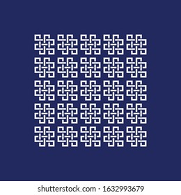 seamless fantasy abstract broken lines pattern