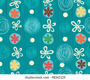 Seamless Fantasy Floral Pattern