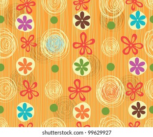 Seamless Fantasy Floral Pattern