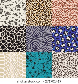 seamless fashion animal skin pattern