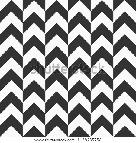 Seamless fashion arrows patterns. Herringbone pattern. Modern stylish texture. Vector monochrome background.