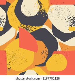 Seamless fashion artistic pattern. Fashion background. Vector EPS10.