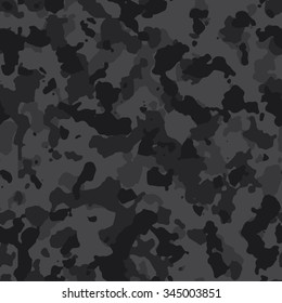 Seamless fashion black urban camouflage pattern vector