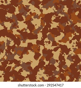 Seamless fashion brown camouflage pattern vector