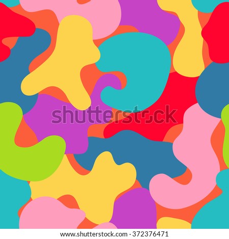 Seamless fashion colorful camouflage pattern vector