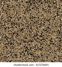 Seamless fashion desert pixel camo pattern vector