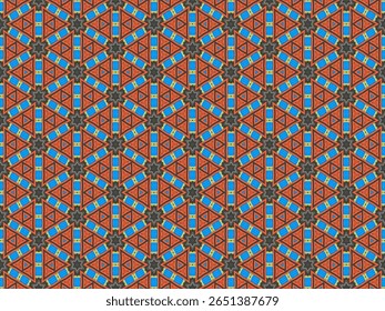 Seamless Fashion Digital Graphic Cloth Design Shape Tile Wallpaper Textile Art Endless Symmetric Interior Geometric Template Perspective Luxury Texture Decoration Background Fabric Visual Pattern.