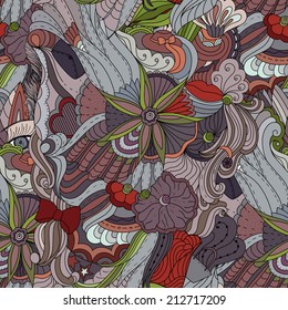 Seamless fashion doodle pattern