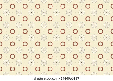 Seamless Fashion Interior Fabric Geometric Cloth Art Wallpaper Template Tile Visual Texture Graphic Design Digital Symmetric Textile Background Pattern