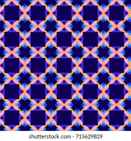 Seamless Fashion Pattern. Boho Style Decoration Background Texture. Cool Ethnic Ornament. Repeating Cloth, Textile, Wrapping Paper, Ad Backdrop. Abstract Seamless Fabric Pattern