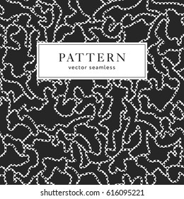 Seamless fashion pattern with curved elements. Abstract  ornate texture. Vector background. Modern line ornament. Design for print, fabrics, textile, wrapping paper, wall paper, invitation cards.