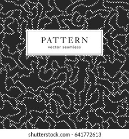 Seamless fashion pattern with curved elements. Abstract  ornate texture. Vector background. Modern line ornament. Design for print, fabrics, textile, wrapping paper, wall paper, invitation cards.