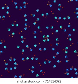 Seamless Fashion Pattern. Decoration Background Texture. Cool Style Ornament. Repeating Cloth, Textile, Wrapping Paper, Ad Backdrop. Abstract Seamless Fabric Pattern