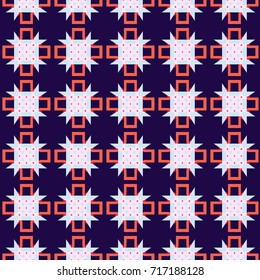 Seamless Fashion Pattern. Decoration Background Texture. Cool Style Ornament. Repeating Cloth, Textile, Wrapping Paper, Ad Backdrop. Abstract Seamless Fabric Pattern.