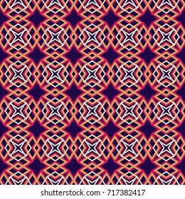 Seamless Fashion Pattern. Decoration Background Texture. Cool Style Ornament. Repeating Cloth, Textile, Wrapping Paper, Ad Backdrop. Abstract Seamless Fabric Pattern