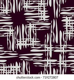 Seamless Fashion Pattern. Decoration Background Texture. Style Ornament. Repeating Cloth, Textile, Wrapping Paper, Ad Backdrop. Abstract Seamless Fabric Pattern.