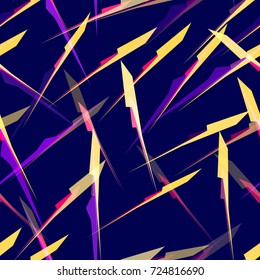 Seamless Fashion Pattern. Decoration Background Texture. Cool Style Ornament. Repeating Cloth, Textile, Wrapping Paper, Ad Backdrop. Abstract Seamless Fabric Pattern