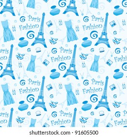 Seamless fashion pattern. vector