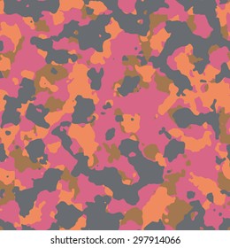 Seamless fashion pink extreme camouflage pattern vector