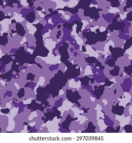 Seamless fashion purple camo pattern vector