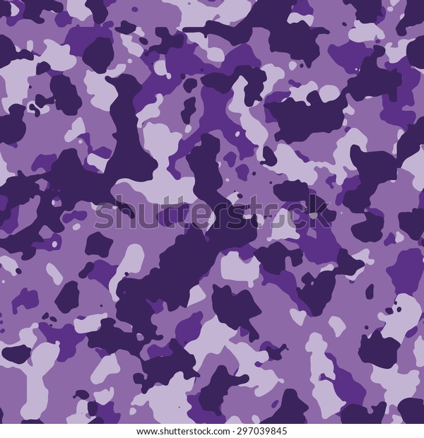 Seamless Fashion Purple Camo Pattern Vector Stock Vector (Royalty Free ...