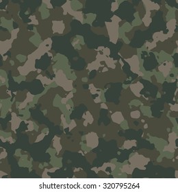 Seamless fashion regular woodland camouflage pattern vector