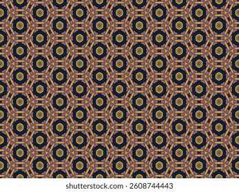 Seamless Fashion Shape Template Design Endless Perspective Textile Digital Texture Fabric Decoration Cloth Geometric Art Wallpaper Visual Symmetric Luxury Tile Background Interior Graphic Pattern.