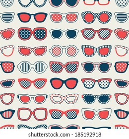 Seamless Fashion Sunglasses Pattern