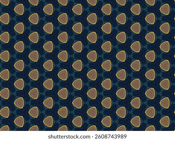 Seamless Fashion Symmetric Luxury Interior Geometric Fabric Art Background Wallpaper Digital Visual Endless Template Shape Graphic Tile Cloth Texture Design Decoration Textile Perspective Pattern.