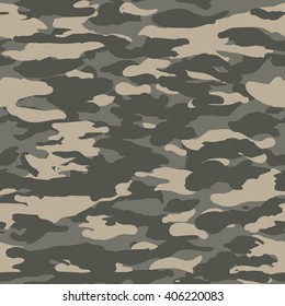 Seamless Fashion Urban Military Camo Pattern Vector