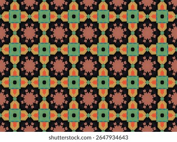 Moda sem costura Plano de Fundo Visual Luxo Simétrico Textura Telha Modelo Design Tecido Gráfico Papel de Parede Decoração Pano Interior Perspectiva Geométrica Forma Arte Sem Fim Têxtil Padrão Digital.