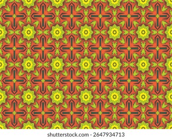 Seamless Fashion Visual Background Luxury Symmetric Texture Tile Template Design Fabric Graphic Wallpaper Decoration Interior Cloth Perspective Geometric Shape Endless Art Textile Digital Pattern.