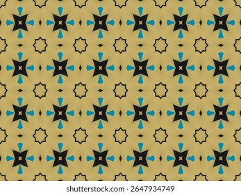 Seamless Fashion Visual Background Luxury Symmetric Texture Tile Template Design Fabric Graphic Wallpaper Decoration Interior Cloth Perspective Geometric Shape Endless Art Textile Digital Pattern.