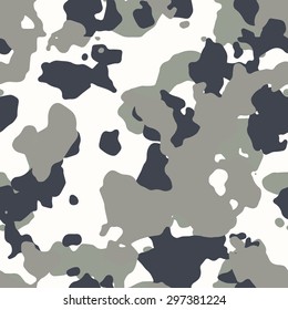 Seamless fashion white gray and black camouflage pattern vector